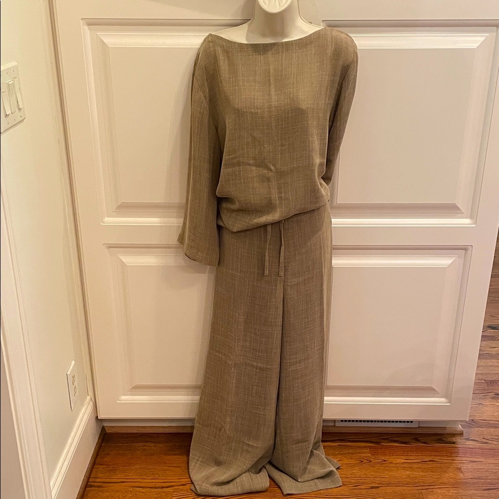 Yansi Fugel 2 pc set - tunic with wide leg pant sz L